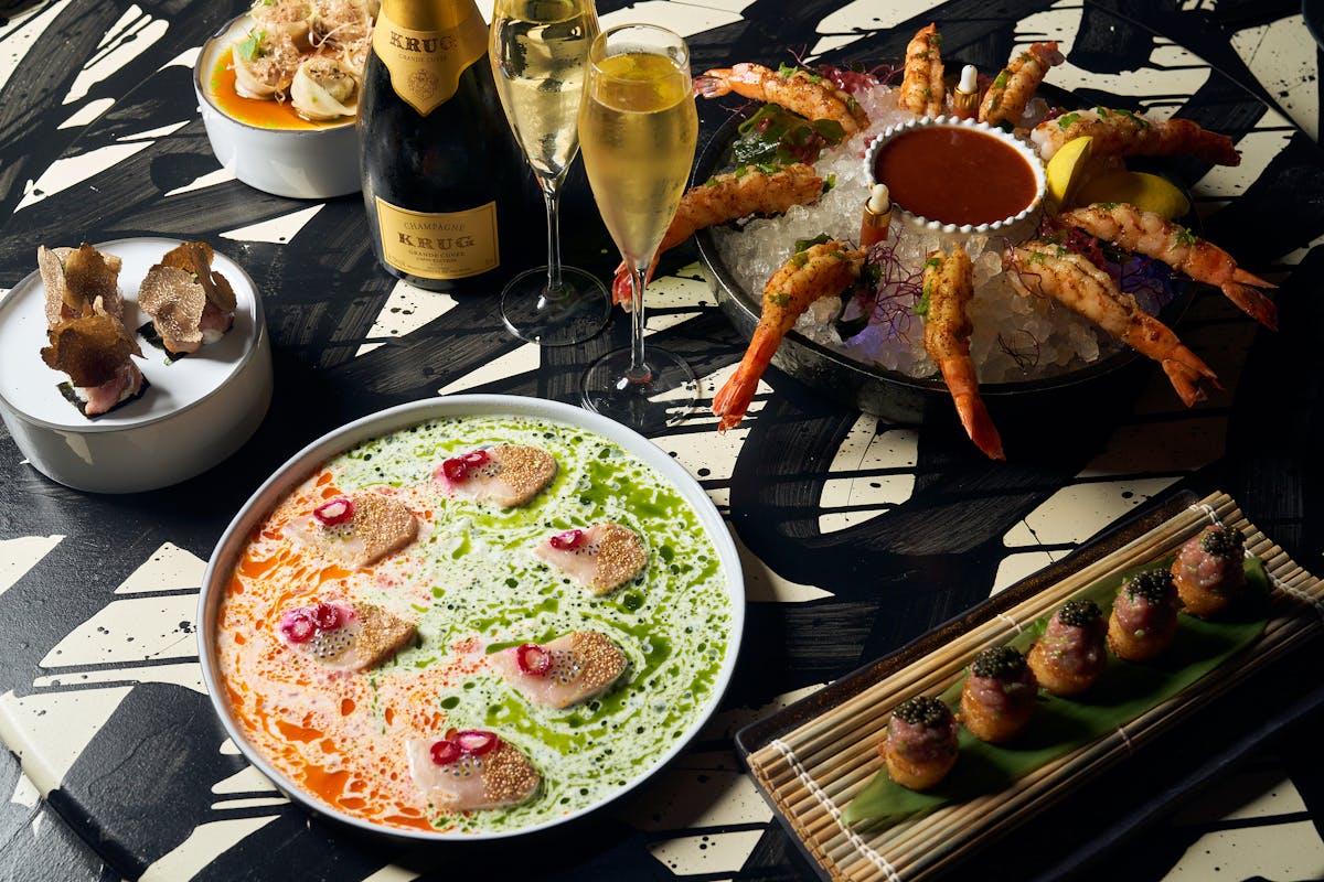 Giselle Miami Table Spread with Entrees