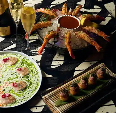 Giselle Miami Table Spread with Entrees