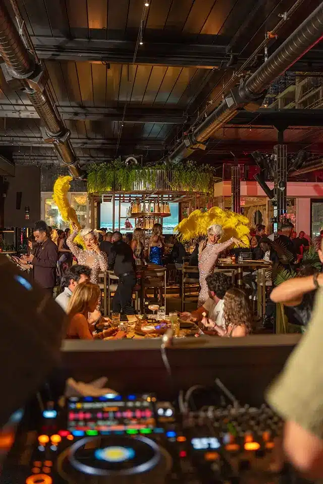 Close-up of a summer event at Giselle Miami