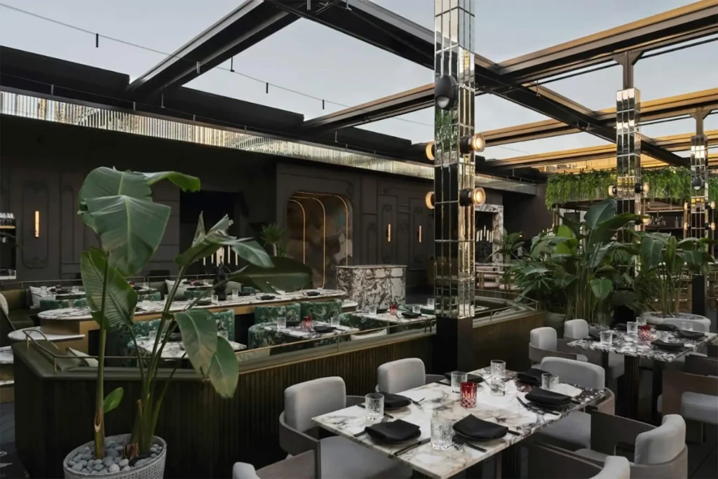 Screenshot showing Giselle Miami event or interior layout